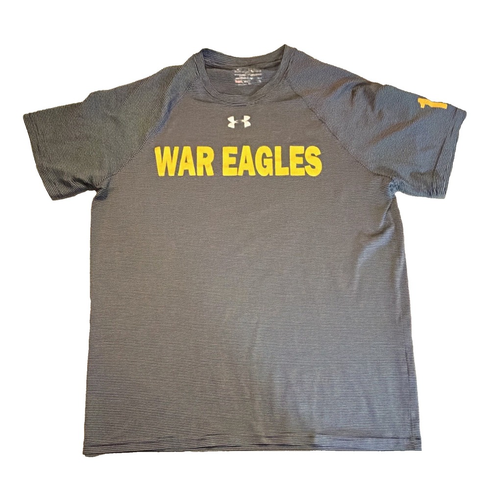 Under Armour Auburn Tigers War Eagles HeatGear Gray Yellow Short Sleeve T-Shirt